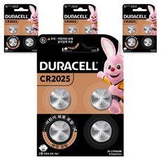 듀라셀 쓴맛코팅 리튬 코인 건전지 CR2025, 4개입, 4개