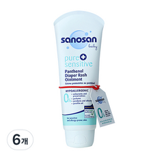 사노산 유아용 퓨어 센서티브 판테놀 수딩크림, 100ml, 6개