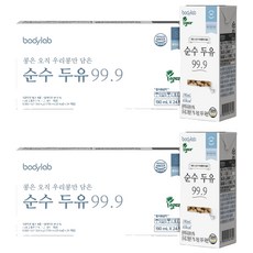 바디랩 순수 두유 99.9, 190ml, 48개