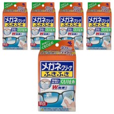 KOBAYASHI 小林製藥 眼鏡擦拭濕巾，40包/盒，獨立包裝，日本製造, 單色, 5盒