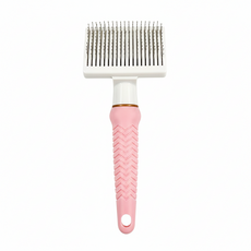 FURlosophy 毛教獸 魔力伸縮梳 犬貓用 寵物美容梳, 粉色 + 白色, 1支