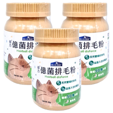 BLUE BAY 倍力 億菌排毛粉 每天50億好菌 ..., 毛球管理、幫助消化、幫助排便, 50g, 3瓶
