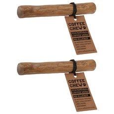 Coffee Chew 咖啡木潔牙骨玩具, 2個, 棕色