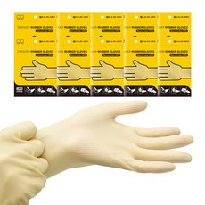 GREAGER 多功能乳膠手套 M, 黃色, 10個