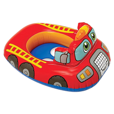 INTEX 充氣坐艇造型游泳圈, 顏色隨機, 1個