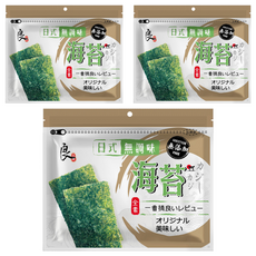 良澔 日式無調味海苔, 25g, 3包
