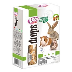 LOLO pets 優格維他命球 堅果 75g 寵物鼠糧 兔子糧, 1盒