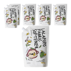 MOTHER-K K-MOM LALAPOPO 草本抗敏衣物柔軟精 漫步花園 補充包, 1.3L, 6包