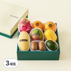올프레쉬 과일소믈리에 제철과일 혼합선물 3호 + 선물용 가방, 2.43kg, 3세트