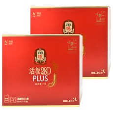 正官庄 活蔘28D PLUS禮盒, 30包, 80ml, 2盒