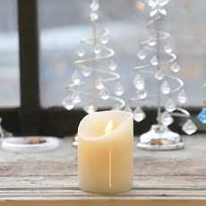 LED 石蠟蠟燭 小號 10cm, 白色的, 1個