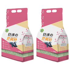 甘淨 綠茶香 豆腐貓砂, 2KG, 2包