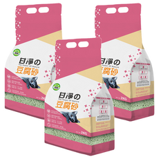 甘淨 綠茶香 豆腐貓砂, 2KG, 3包