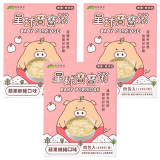 FOREST PLANET 森森星球 星球寶寶粥, 蘋果嫩豬, 600g, 3盒