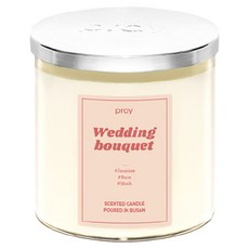 PRAY 經典天然大豆蠟燭 S, 茉莉花薔, 165g, 1件