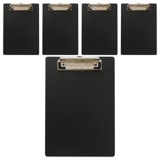 A5 文件板夾, 黑色, 5個