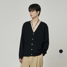 Tradclub 男款莓果羊毛寬鬆開襟衫