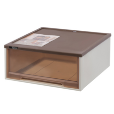 KEYWAY 聯府 紐約抽屜整理箱 43L 533 x 520 x 240mm, 咖啡色, 1個