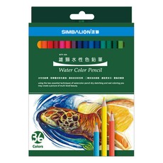 雄獅水性色鉛筆 WTP 紙盒 36色組, 36色, 1盒