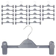 메이네티 플라스틱 하의 옷걸이 URC28, 실버, 20개