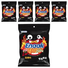 GEMEZ Enaak 韓式小雞麵 勁辣味 香脆可口, 84g, 5袋
