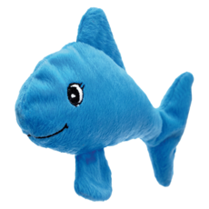 Aumüller 奧咪樂 德國貓草玩具 微笑小魚 F100, 含貓薄荷、斯佩耳特小麥穀、薰衣草、洋茴香, 藍色, 1個