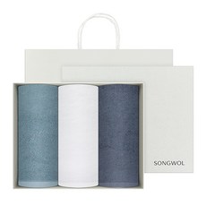 Songwol 松月 Clean素色洗臉毛巾 150g 30支棉紗 購物袋, 隨機出貨, 6個