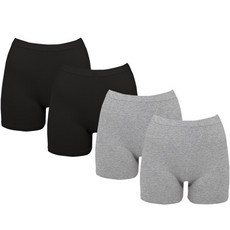 GLAM GONGGAM 女款純棉彈力打底3分褲 4件組