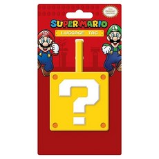 PYRAMID INTERNATIONAL SUPER MARIO超級瑪莉歐 行李吊牌, Yellow, 7 × 11.5cm