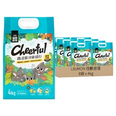 LitoMON 怪獸部落 費洛蒙快樂貓砂, 費洛蒙, 4kg, 8袋