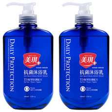 美琪抗菌沐浴乳，T3植萃防護配方，海洋+專利海藻糖，680ml, 2瓶
