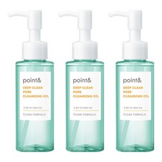 point&. 深層清潔毛孔卸妝油, 100ml, 3瓶