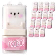 動物滾輪橡皮擦, 粉紅色, 16個