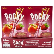 glico 格力高 Pocky 百奇 草莓桃子風味, 38g, 10個