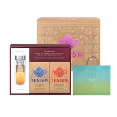 Teaism Magic Teapot 混合茶杯套組 + 購物袋, 蘋果木槿花茶 10入+蜂蜜洋甘菊茶 10入+茶壺+購物袋, 1盒