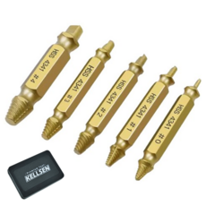 디케이켈슨 볼트 제거 리무버 5종 세트 금색, 1세트