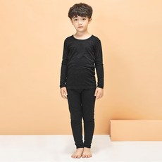 유니프랜드 아동용 히트 바이로프트 웜 9부 발열 실내복 상하세트