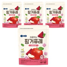 베베쿡 유아용 처음먹는 핑거퓨레 사과와 비트, 16g, 4개