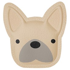 尾巴與我 專屬配件 法鬥 附皮掛 動物友善皮革, F(4.3 x 4.3cm), 米白色, 1個