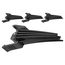 포뷰트 헤어 볼륨 핀처 앞머리 고정 집게핀 미용소품, 블랙, 4개