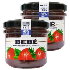 BEBE 西班牙天然草莓果醬, 120g, 2罐