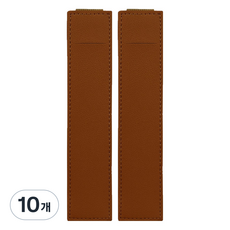 미소로운 다이어리 볼펜 홀더 S 16.5 x 3.5 x 0.5 cm, 브라운, 10개