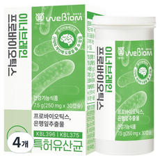 위바이옴 정품 이너브레인 프로바이오틱스, 4개, 30정