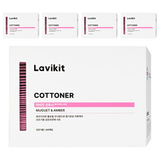 LAVIKIT Cottoner 嬰兒麝香香氛乾式衣物柔軟精, 40片, 5個