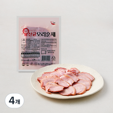 퀸덕 유산균 프로바이오틱스 오리훈제, 4개, 200g