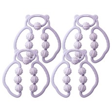 타미나스포츠 종아리 지압 롤러 마사지릴, 퍼플, 4개