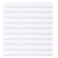 90g 商務健身浴桑拿護膚店美容巾, 白色, 10個