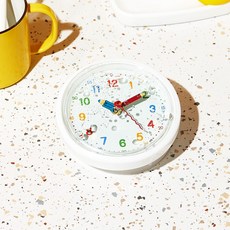 HC 靜音浴室防水廁所廚房桌上吸附式時鐘 BA12004, 薄荷綠