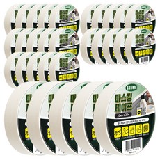 스코라 페인팅 거친 표면 마스킹 테이프 화이트 20mm x 20m, 30개