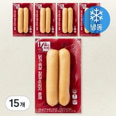 허스델리 육식토끼닭가슴살 칼집소시지 훈제 (냉동), 100g, 15개
